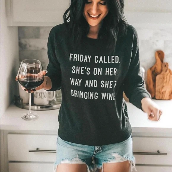 VICI Friday Called Graphic Sweatshirt - Picture 2 of 6